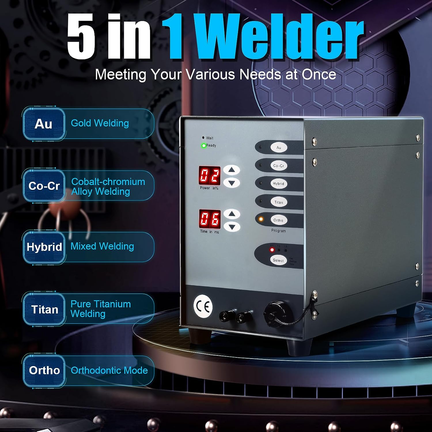 Argon Spot Welder Jewelry Welding Machine - Soldadora por Puntos CNC Automática PHYHPP,
