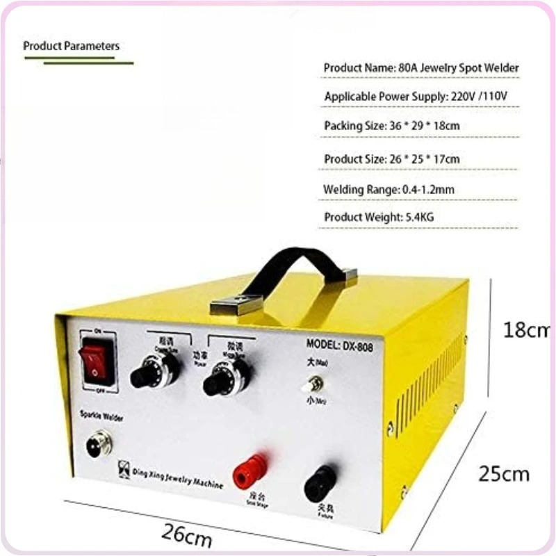 Handheld Laser Spot Welder Jewelry Gold - Soldadora de Puntos por Pulsos DX-80A,