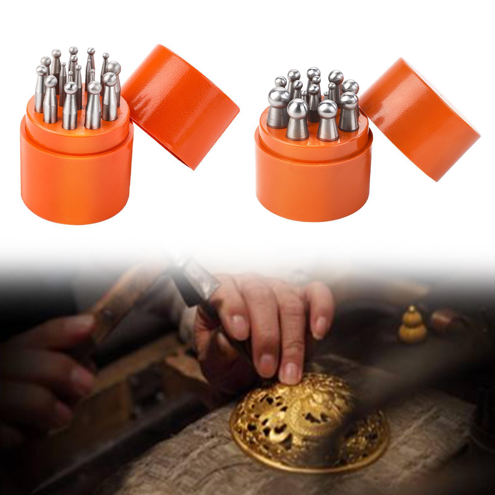 Dapping Block And Punch Set Jewelry Doming - Herramientas de estampado de joyería, juego