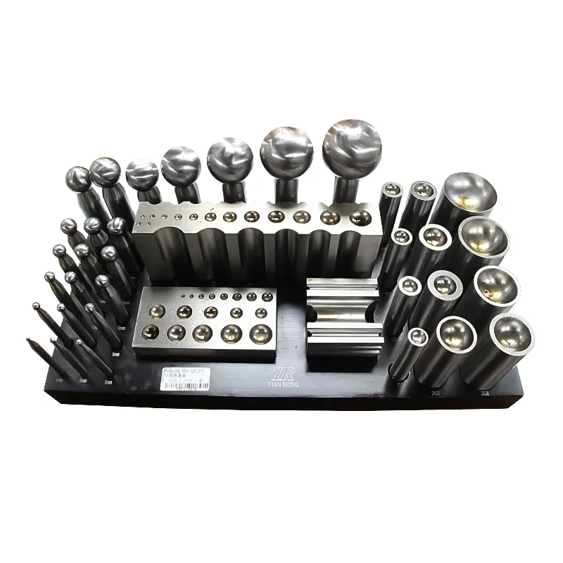 2026/Bloque de metal de bajo p - Dapping Block And Punch Set Jewelry Doming reseña y precio
