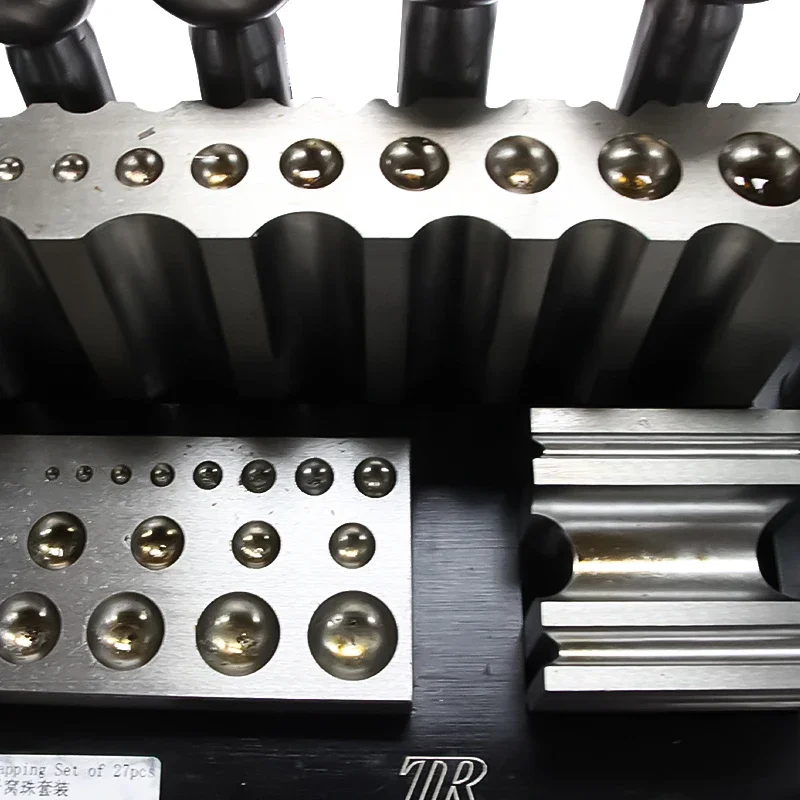 2026/Bloque de metal de bajo p - Dapping Block And Punch Set Jewelry Doming reseña y precio
