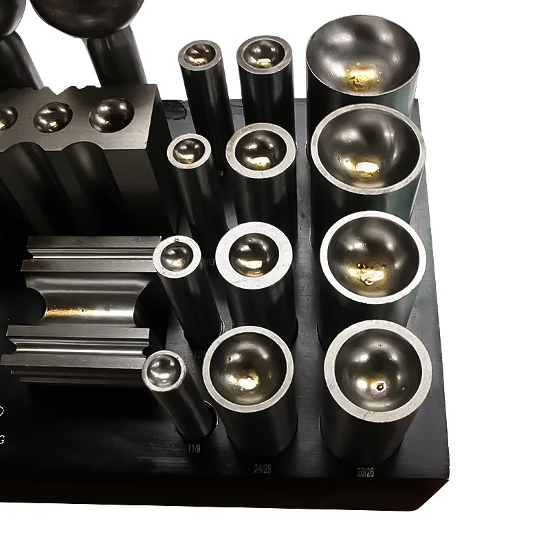 2026/Bloque de metal de bajo p - Dapping Block And Punch Set Jewelry Doming reseña y precio