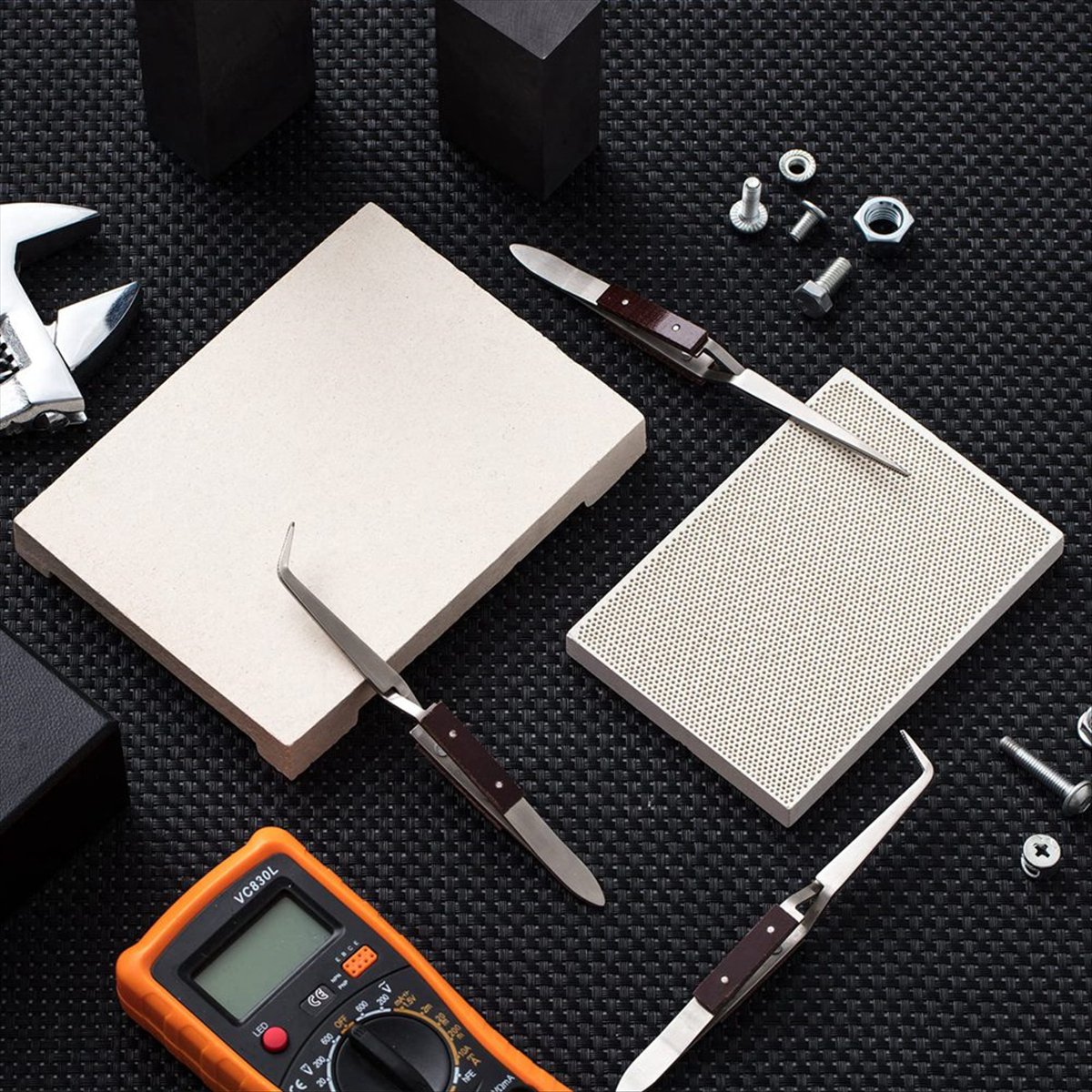 ABJS 2 Piezas Tabla de Soldadu - Jewelry Soldering Board Ceramic Honeycomb reseña y precio