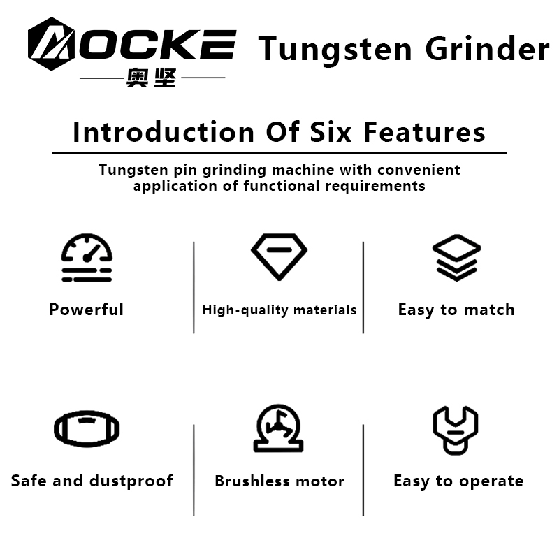 AOCKE-rectificadora eléctrica  - Tungsten Electrode Needle Sharpener Tool reseña y precio