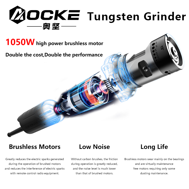 AOCKE-rectificadora eléctrica  - Tungsten Electrode Needle Sharpener Tool reseña y precio