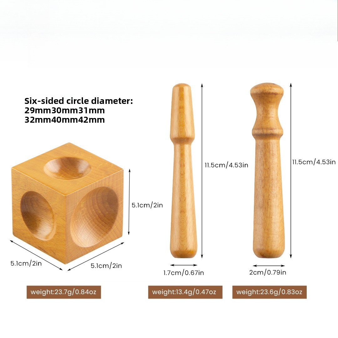 Accesorios de joyería, herrami - Dapping Block And Punch Set Jewelry Doming reseña y precio