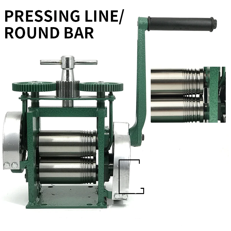 Máquina manual de prensado y l - Jewelry Rolling Mill Manual Wire Flat Roller reseña y precio