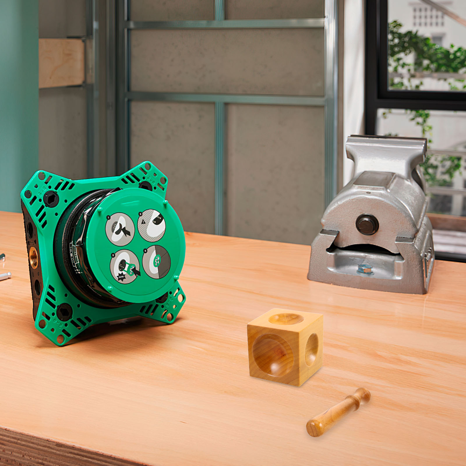 1 juego de bloques de madera p - Dapping Block And Punch Set Jewelry Doming reseña y precio