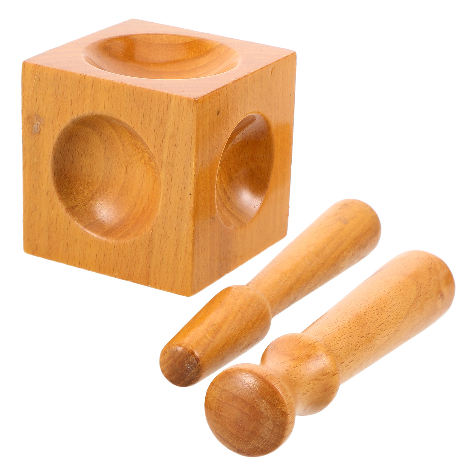 1 juego de bloques de madera p - Dapping Block And Punch Set Jewelry Doming reseña y precio