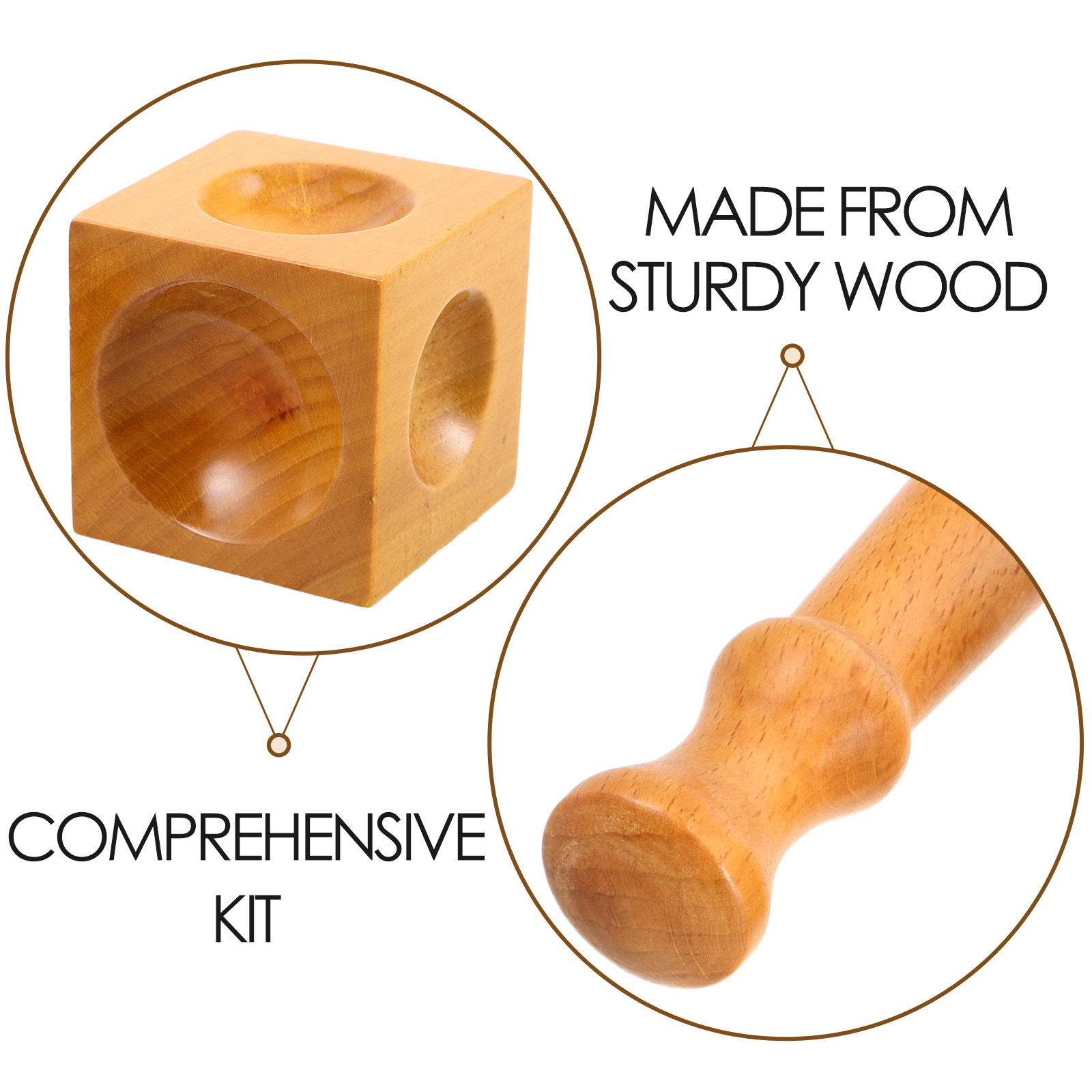 1 juego de bloques de madera p - Dapping Block And Punch Set Jewelry Doming reseña y precio