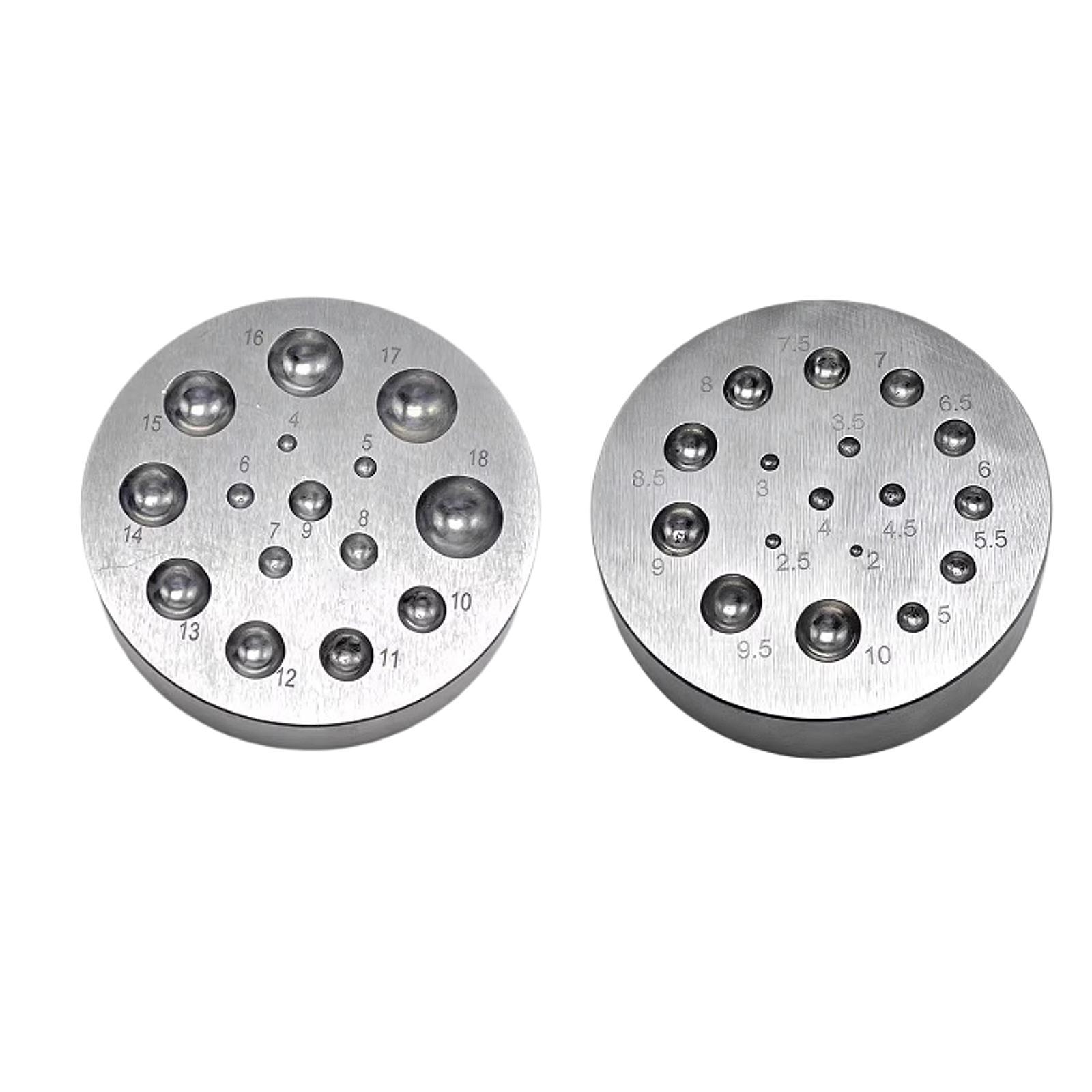 Kit de herramientas de punzona - Dapping Block And Punch Set Jewelry Doming reseña y precio