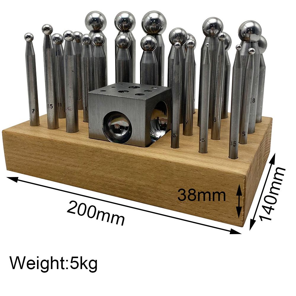 Juego de Punzones de acero de  - Dapping Block And Punch Set Jewelry Doming reseña y precio