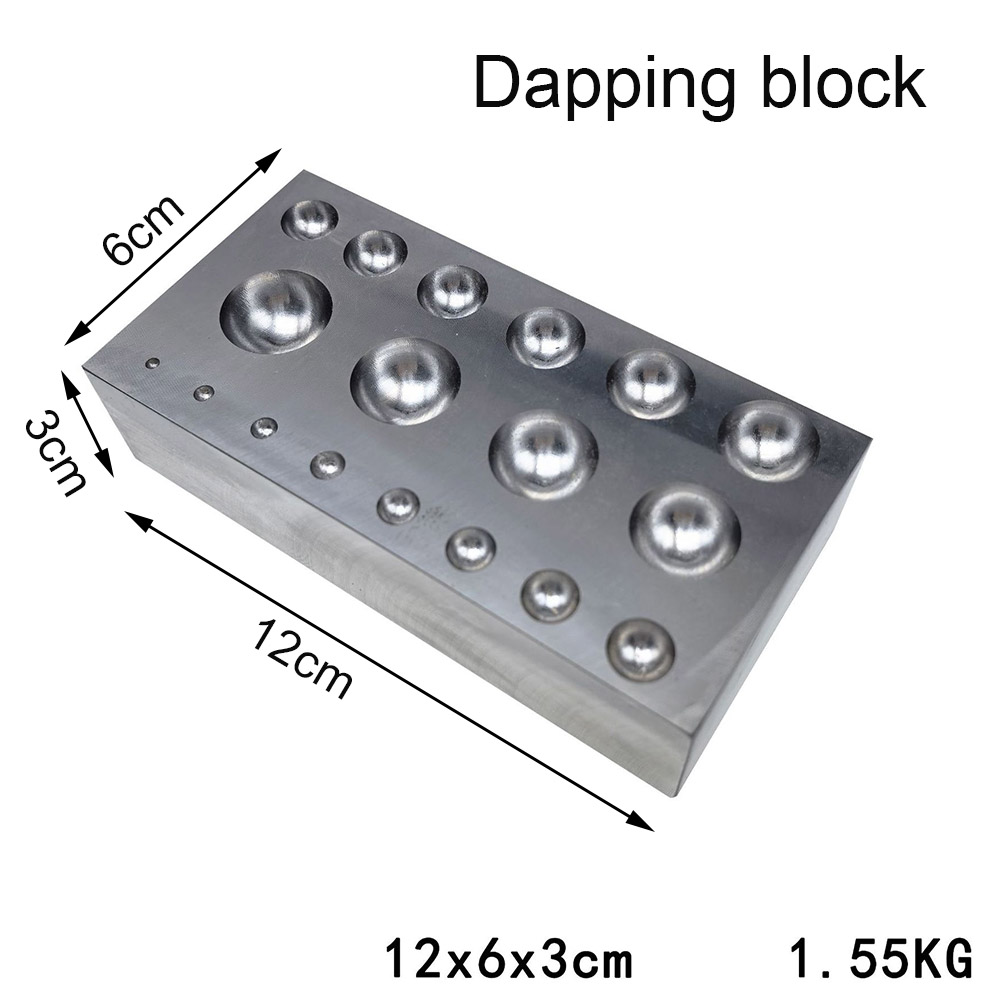 Kit de 19 Punzones de Acero de - Dapping Block And Punch Set Jewelry Doming reseña y precio