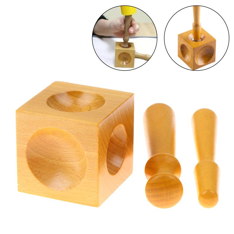 Bloque de punzonado cuadrado p - Dapping Block And Punch Set Jewelry Doming reseña y precio