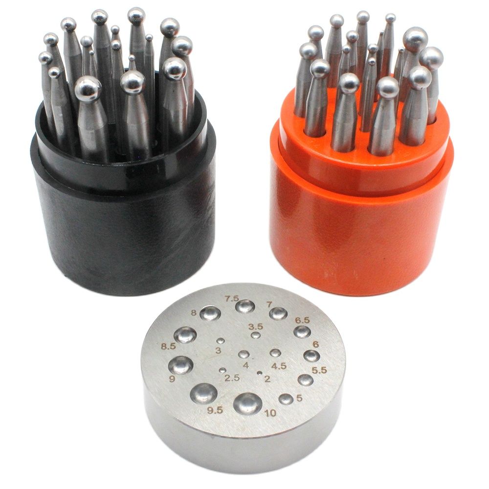 Juego de punzones, bloque de D - Dapping Block And Punch Set Jewelry Doming reseña y precio