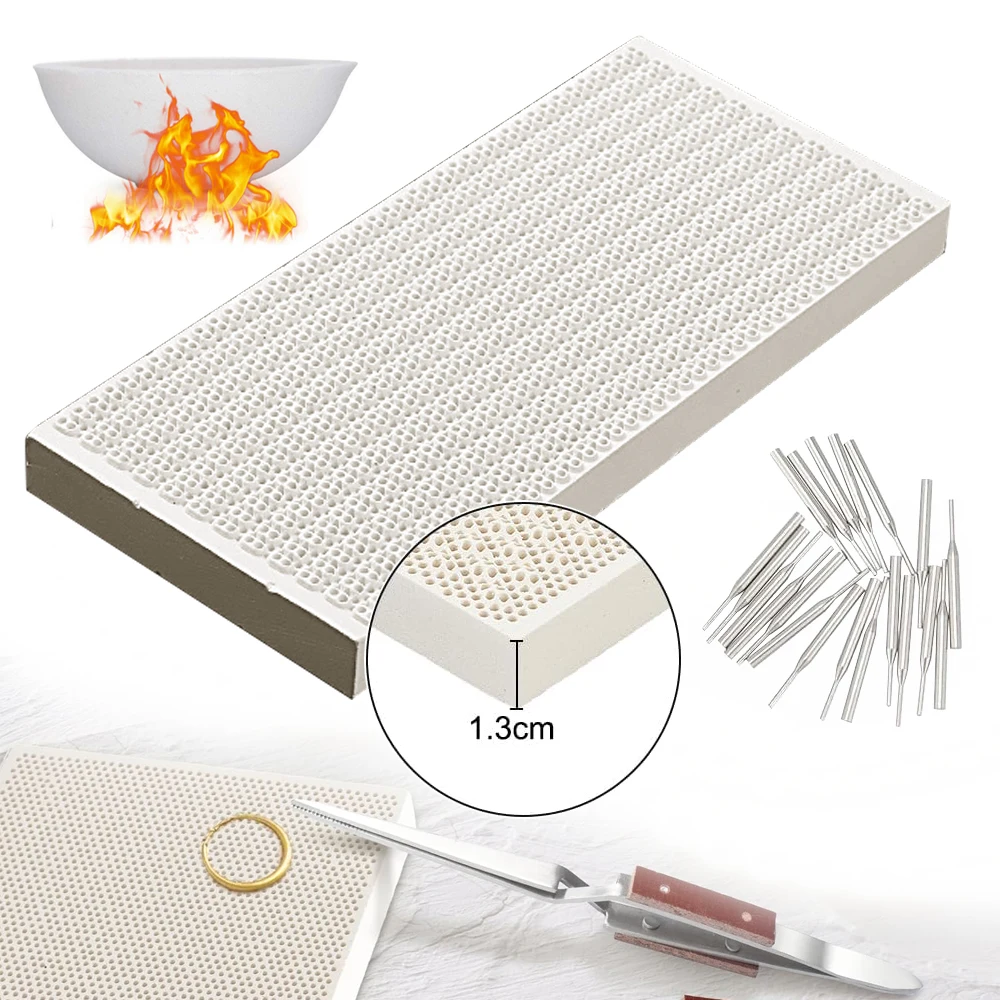 Juego de almohadillas de solda - Jewelry Soldering Board Ceramic Honeycomb reseña y precio