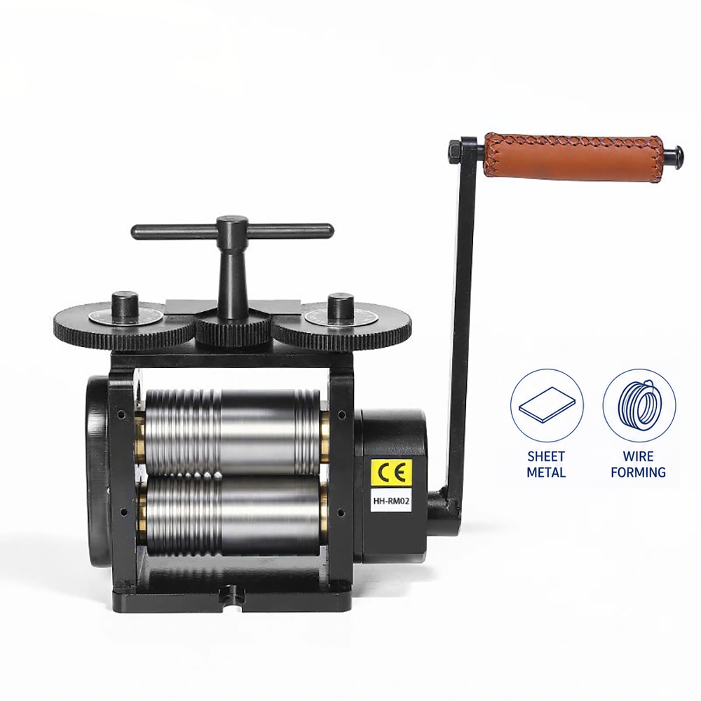 Laminadora combinada de rodill - Jewelry Rolling Mill Manual Wire Flat Roller reseña y precio