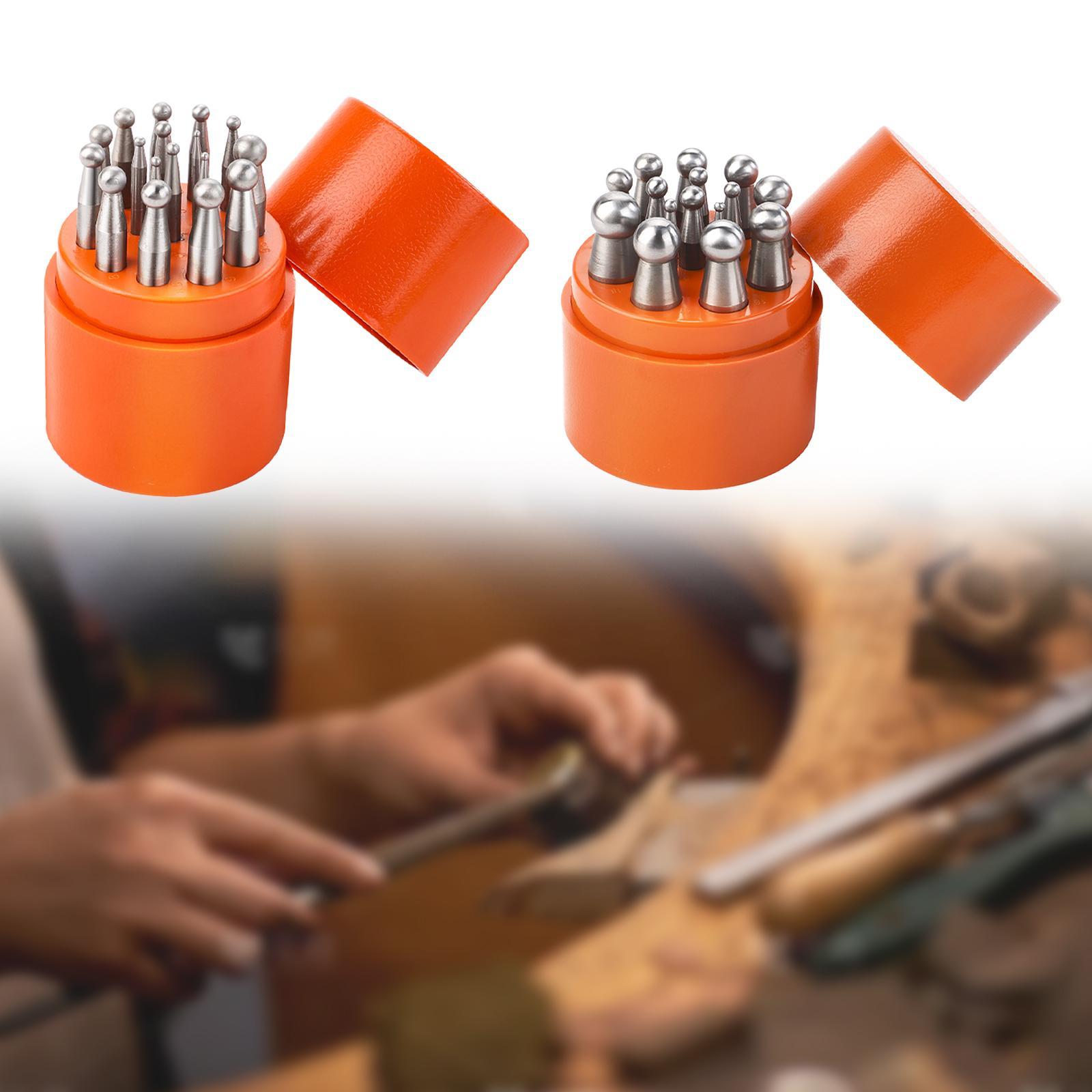 Herramientas de estampado de j - Dapping Block And Punch Set Jewelry Doming reseña y precio