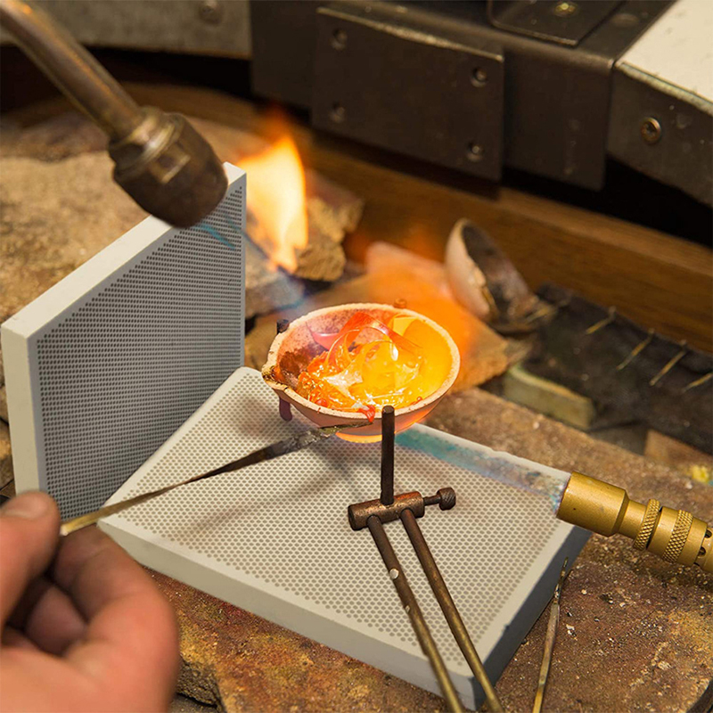 1 unidad de placa de cerámica  - Jewelry Soldering Board Ceramic Honeycomb reseña y precio