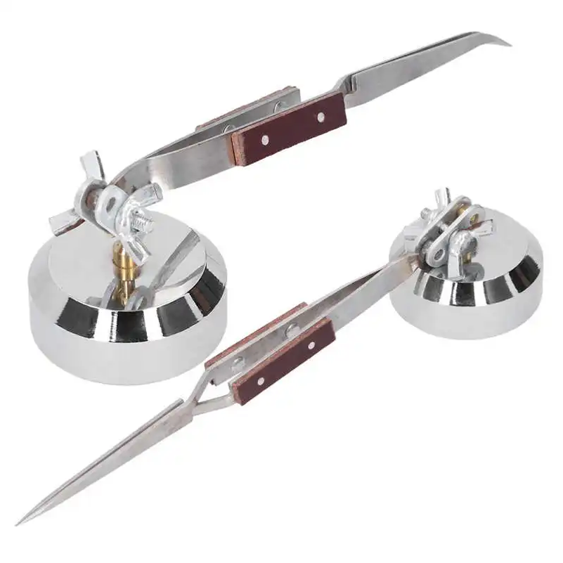 Base metálica para tercera man - Third Hand Soldering Tweezers Base Clamp reseña y precio