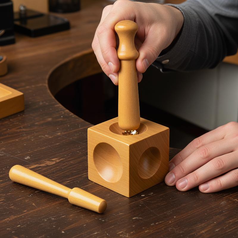 Accesorios de joyería, bloque  - Dapping Block And Punch Set Jewelry Doming reseña y precio